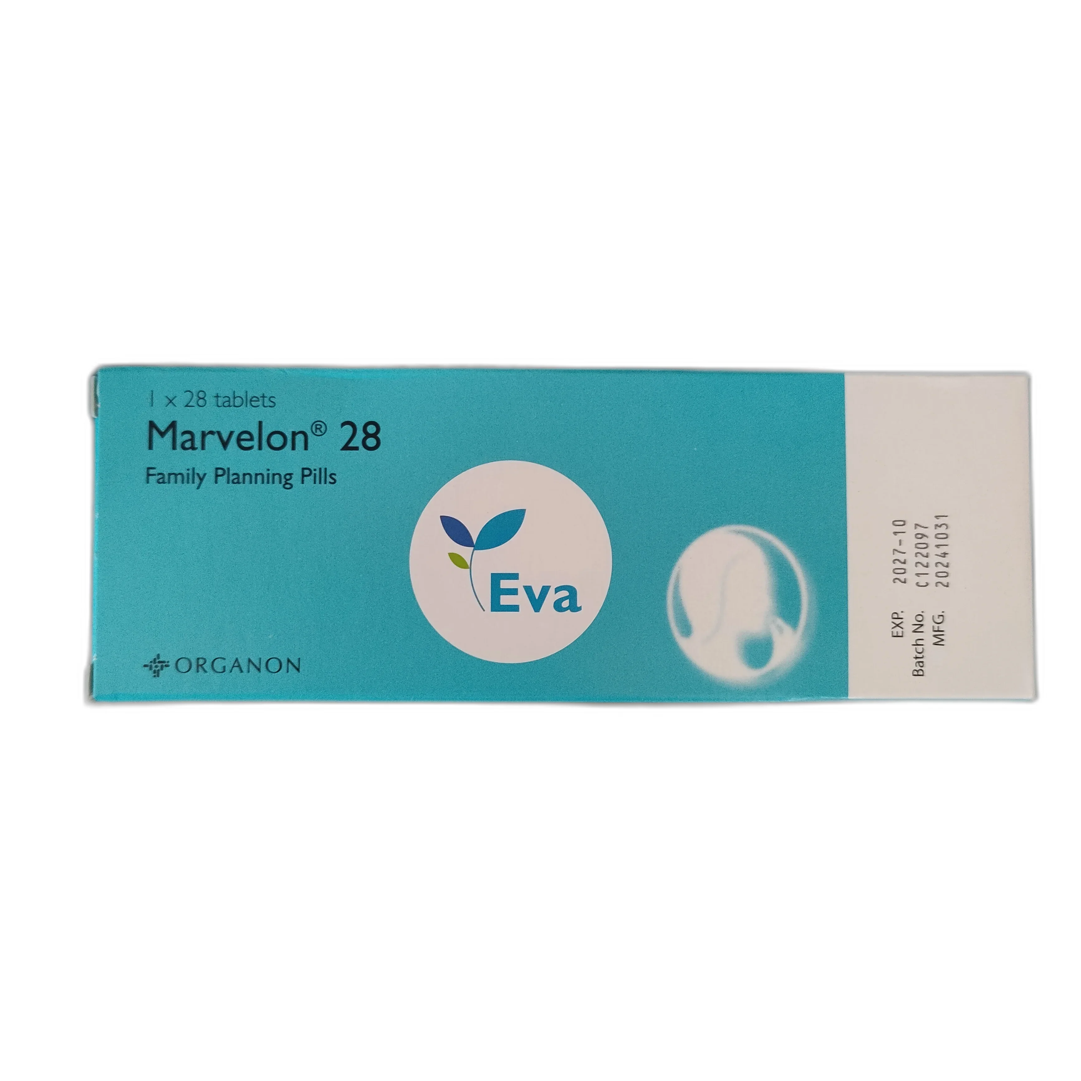 Marvelon 28 — available at pharmacies in Cambodia on PharmKulen