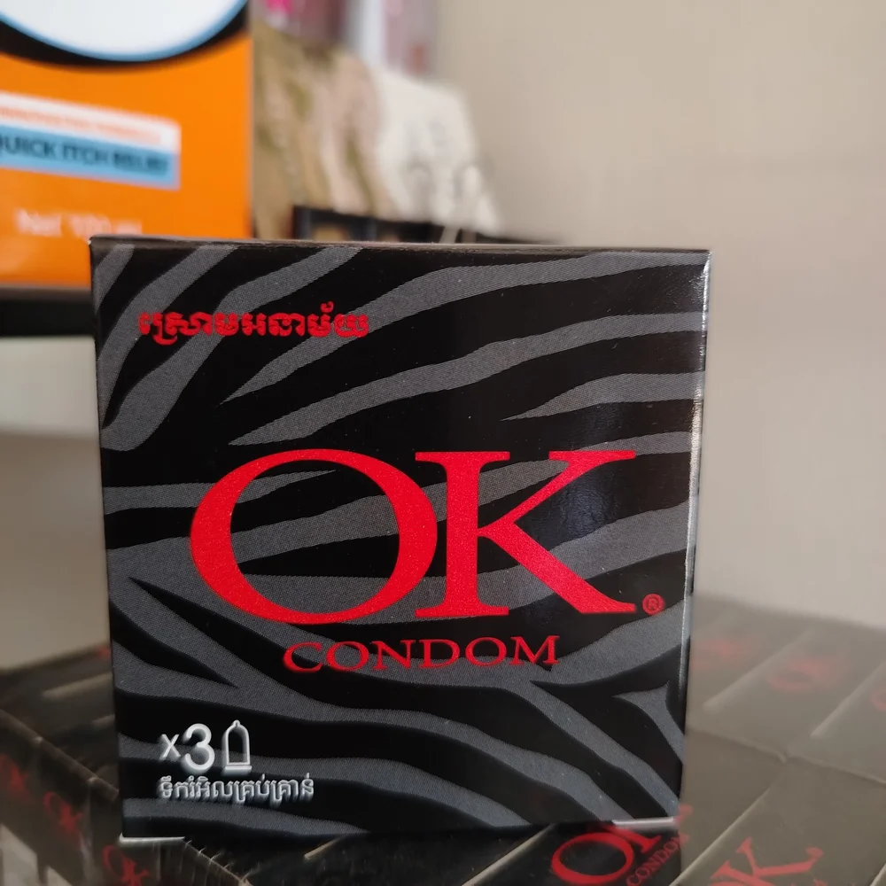 OK Condom — available at pharmacies in Cambodia on PharmKulen