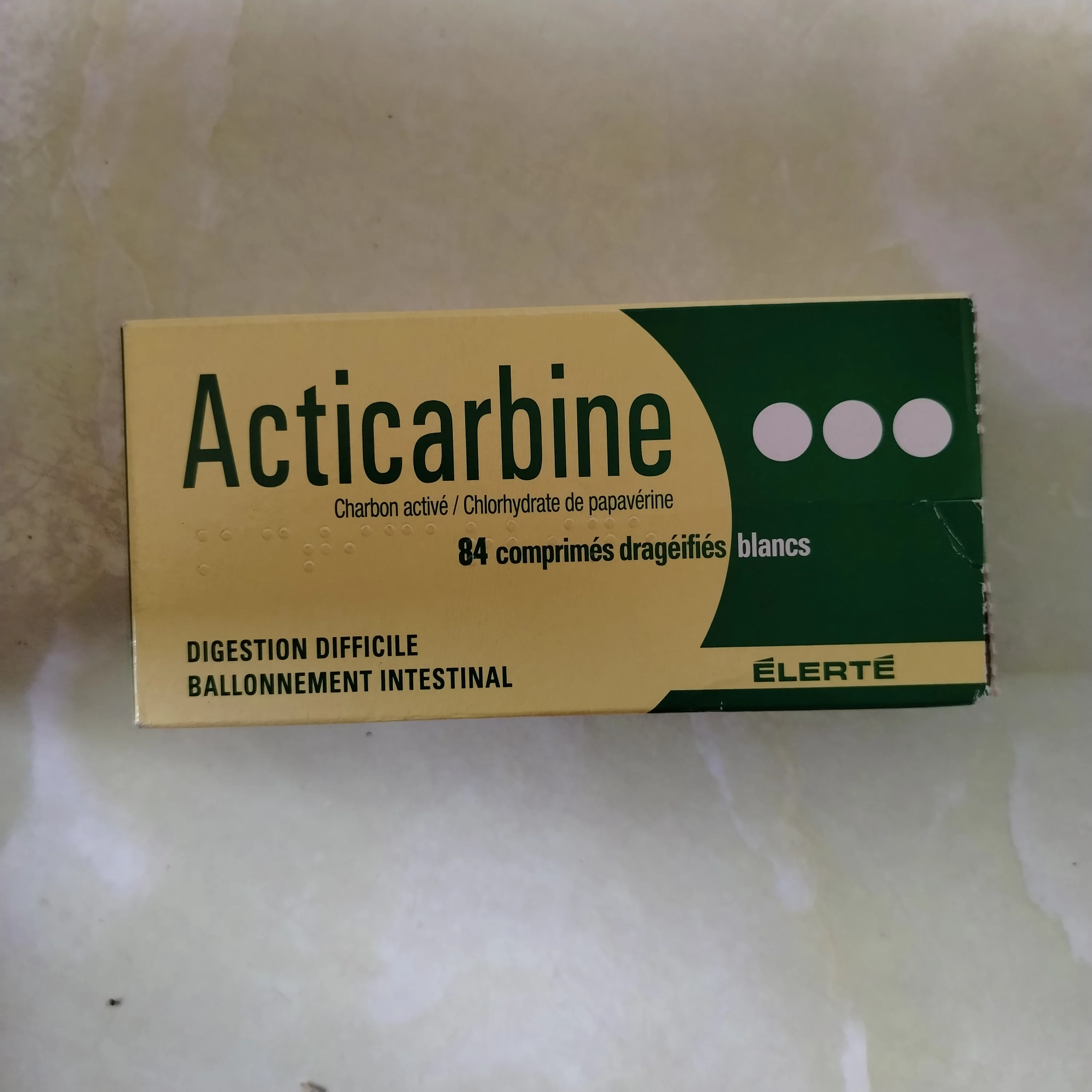 Acticarbine — available at pharmacies in Cambodia on PharmKulen