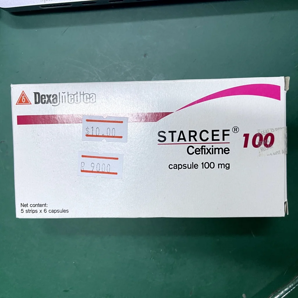 Starcef 100 — available at pharmacies in Cambodia on PharmKulen