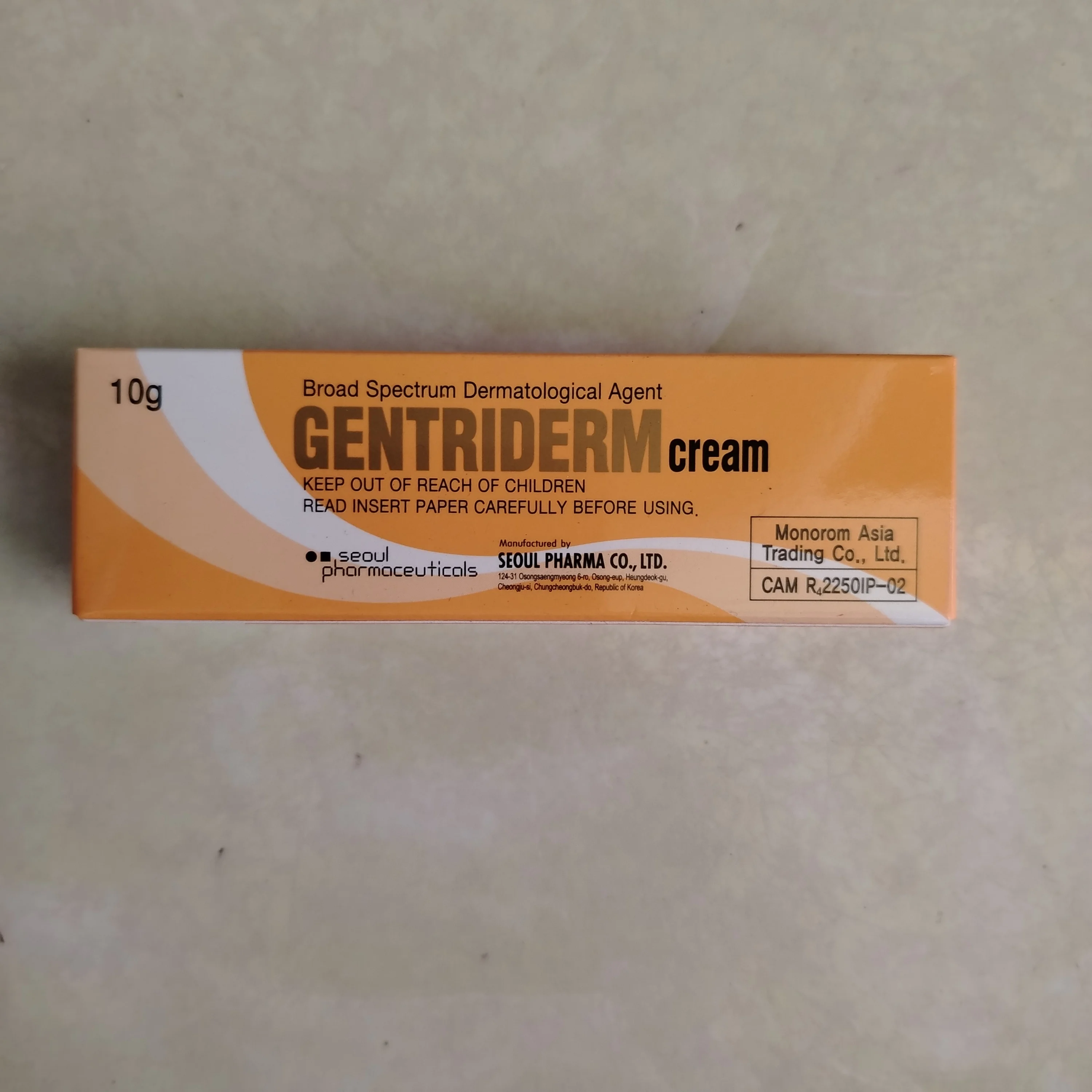 Gentriderm — available at pharmacies in Cambodia on PharmKulen