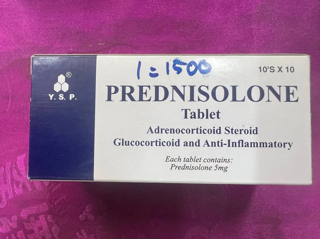 Prednisolone — available at pharmacies in Cambodia on PharmKulen