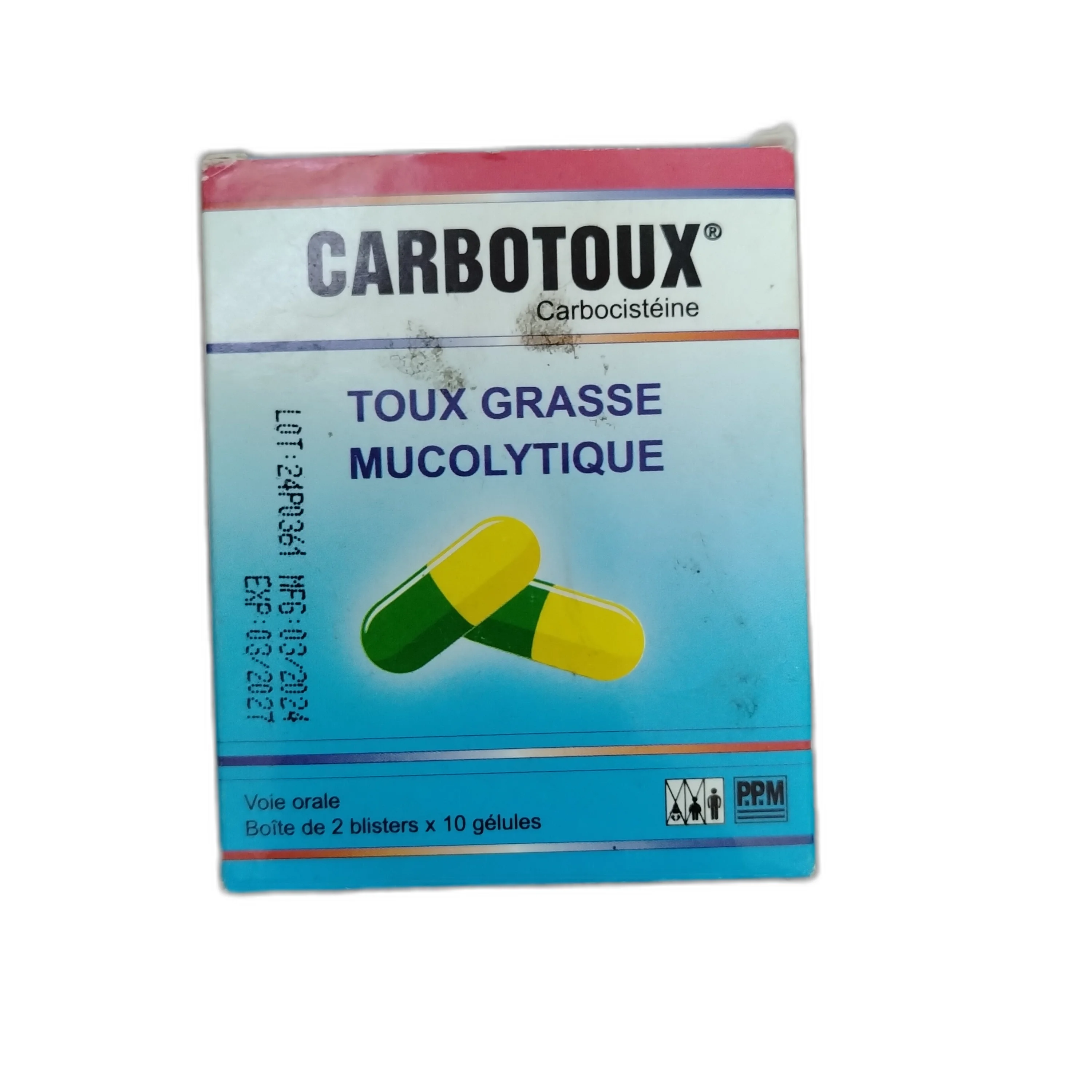 Carbotoux — available at pharmacies in Cambodia on PharmKulen