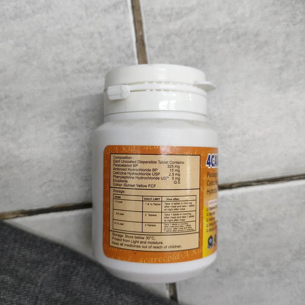 4Carecold-A Kid — available at pharmacies in Cambodia on PharmKulen