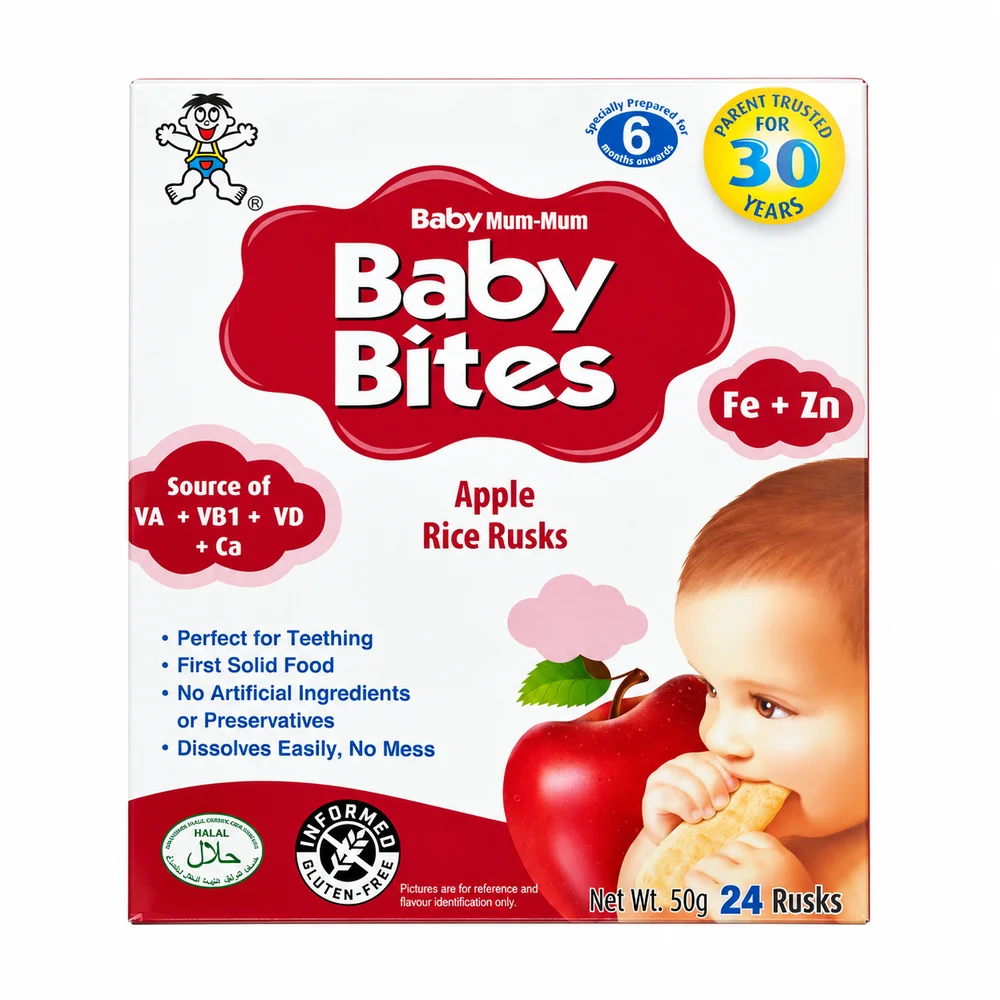 Baby Bites Apple — available at pharmacies in Cambodia on PharmKulen