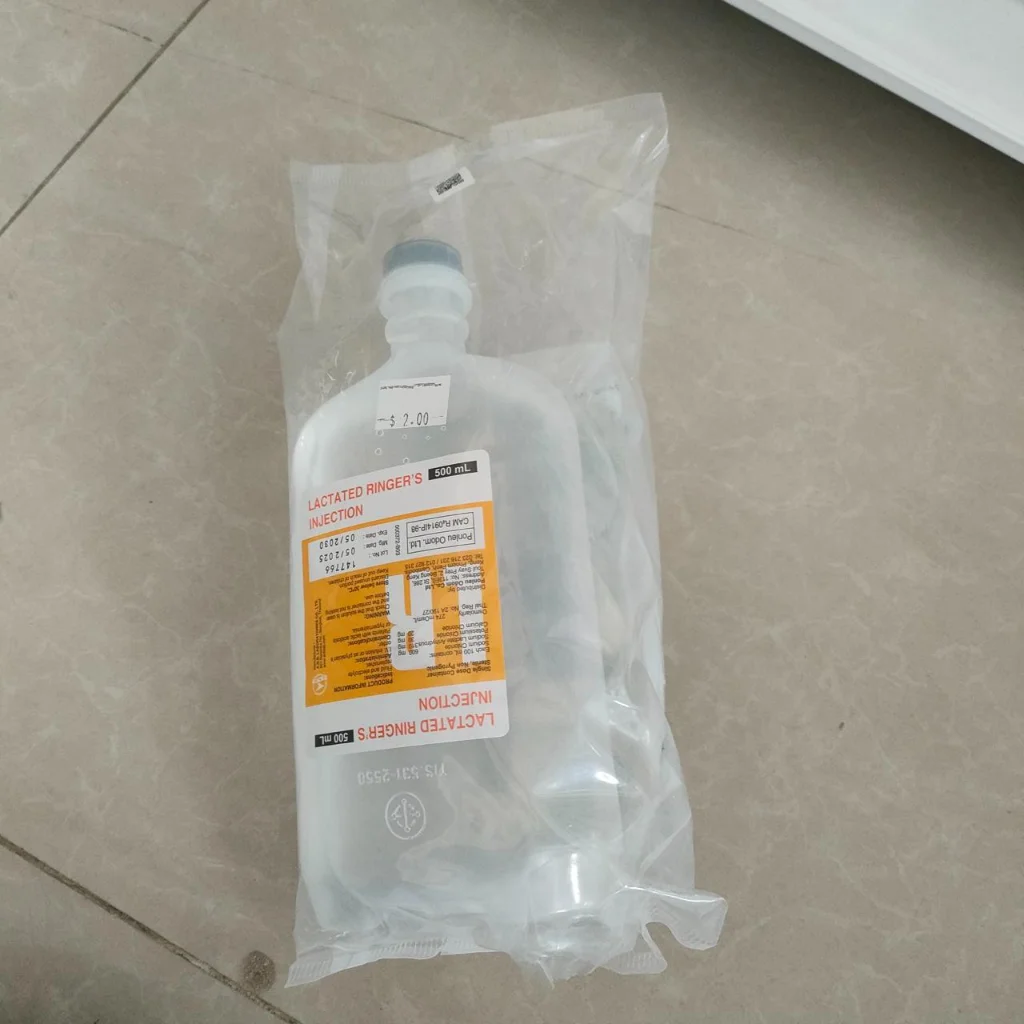 Lactated Ringer's — available at pharmacies in Cambodia on PharmKulen