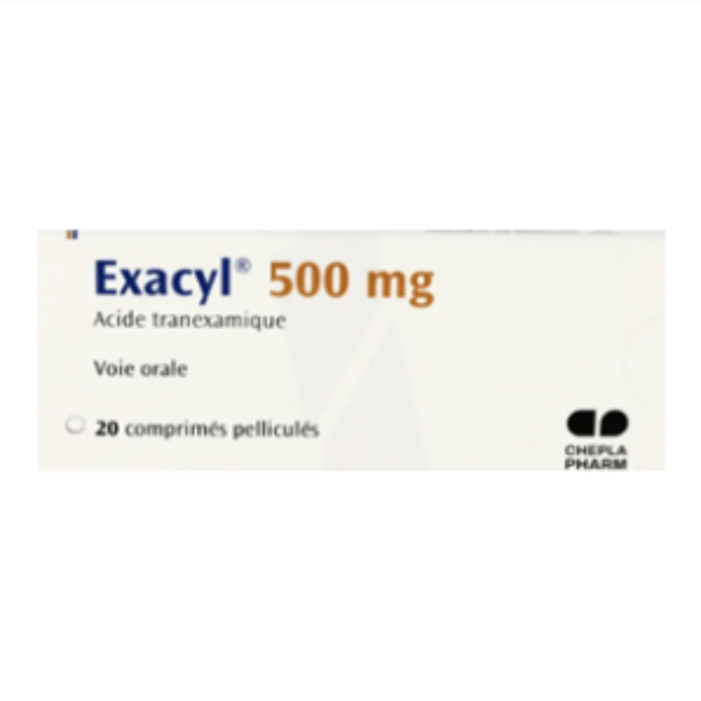 Exacyl 500mg Tablet = Transamin 500mg (Tranexamic Acid) — available at pharmacies in Cambodia on PharmKulen