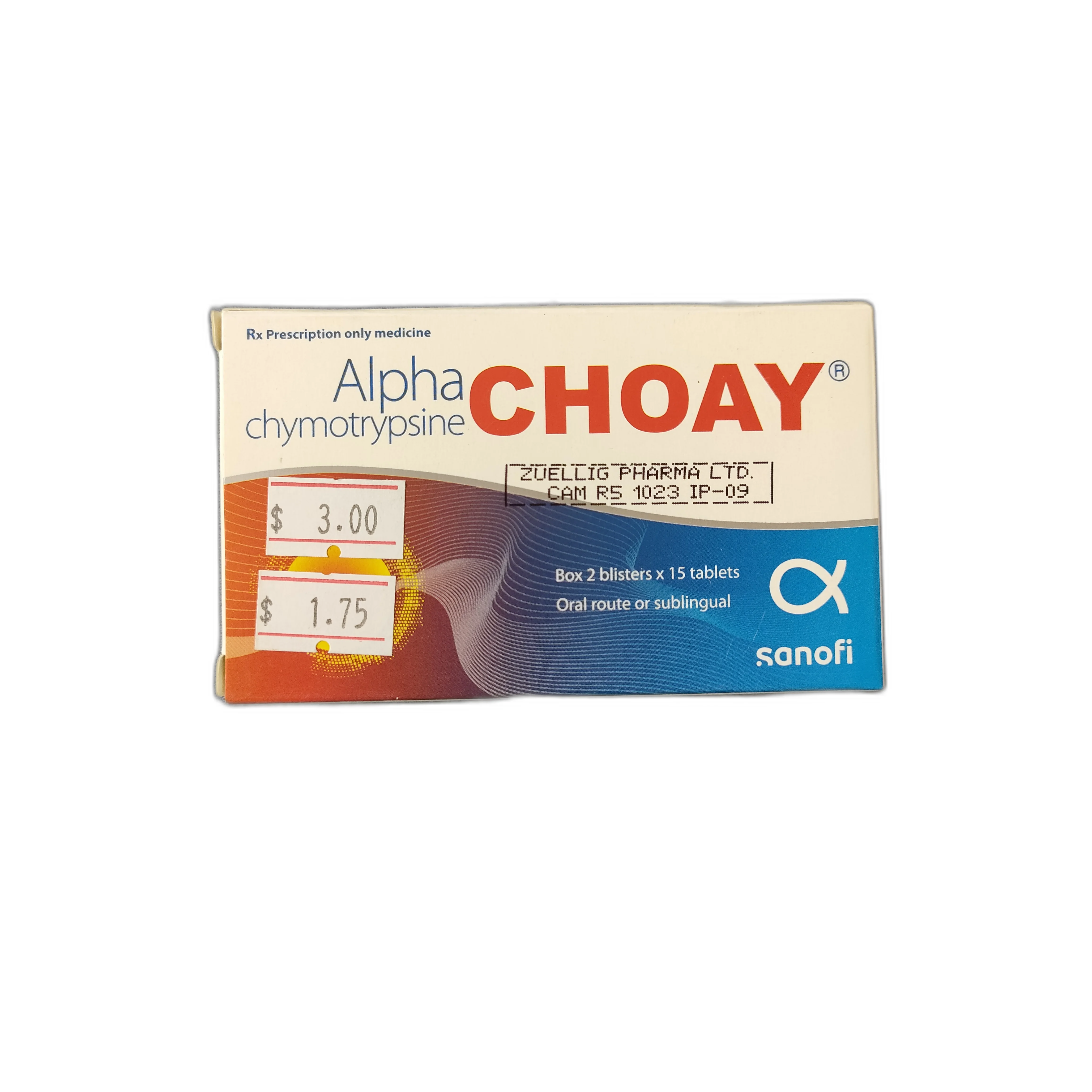 Alphachymotrypsin — available at pharmacies in Cambodia on PharmKulen