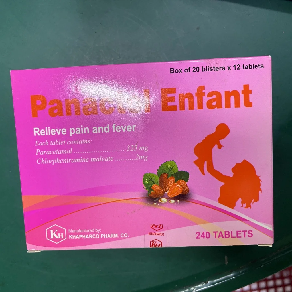 Panactol Enfant — available at pharmacies in Cambodia on PharmKulen