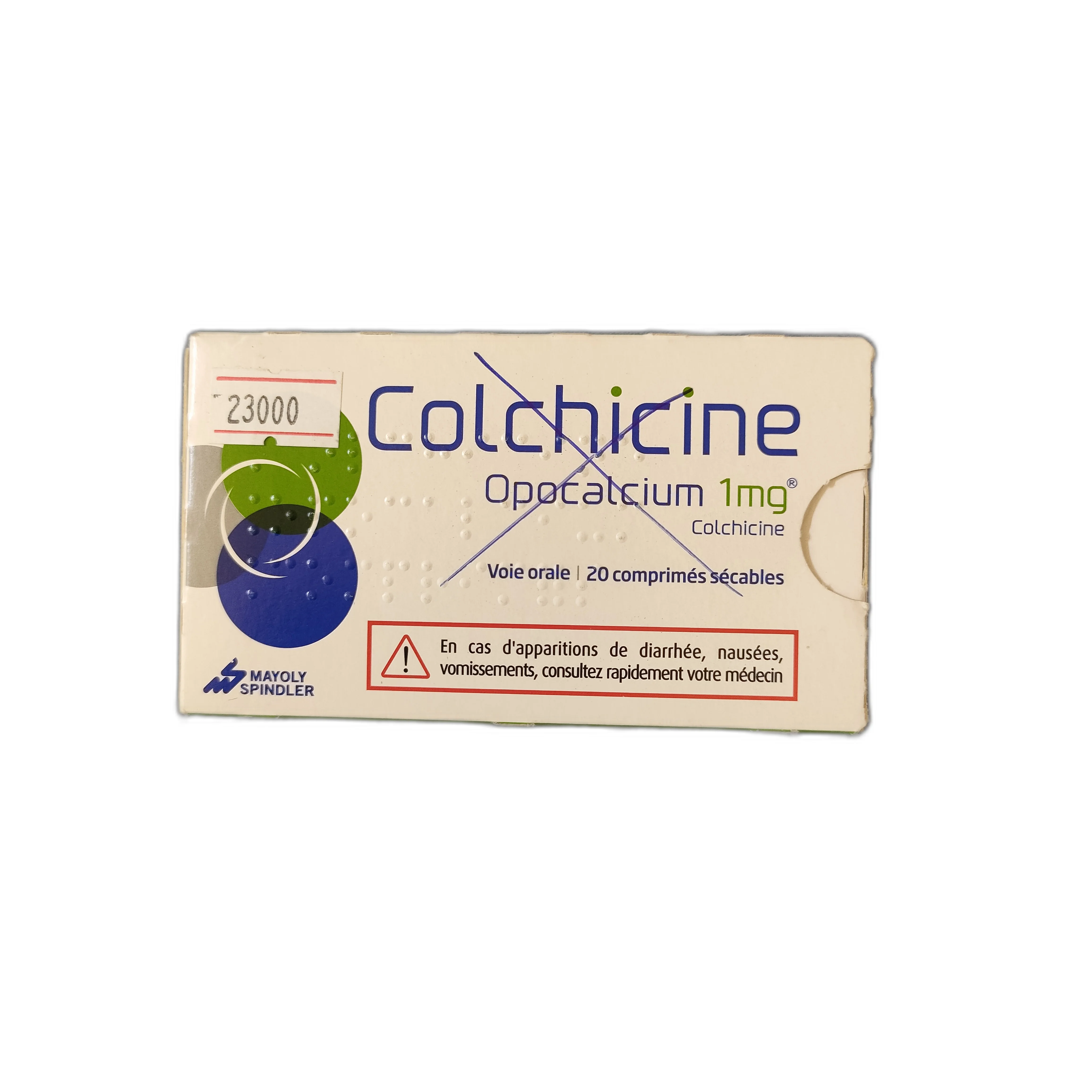 Colchicine Opocalcium — available at pharmacies in Cambodia on PharmKulen