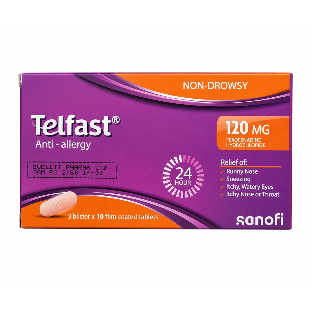 Telfast — available at pharmacies in Cambodia on PharmKulen