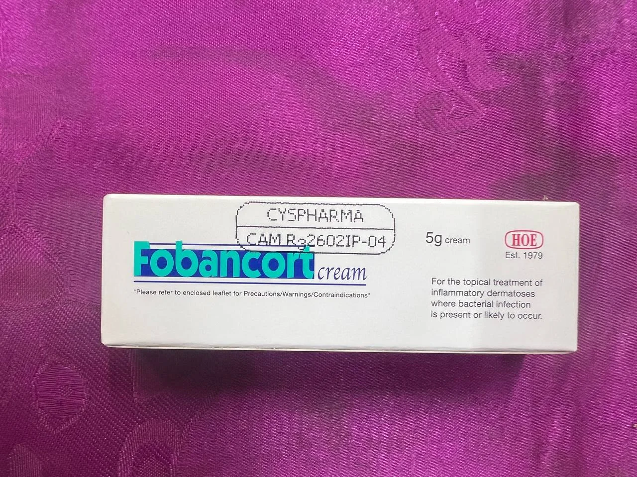 Fobancort — available at pharmacies in Cambodia on PharmKulen