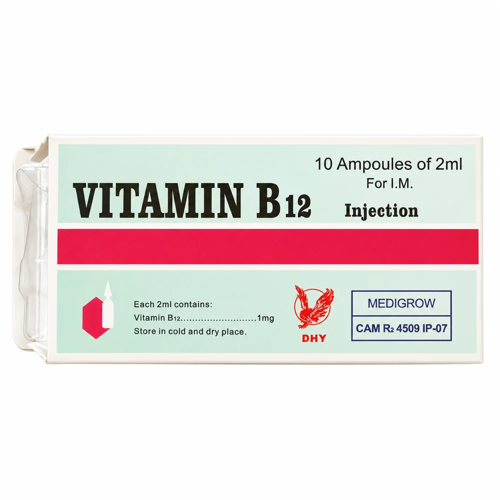 Vitamin B12 — available at pharmacies in Cambodia on PharmKulen