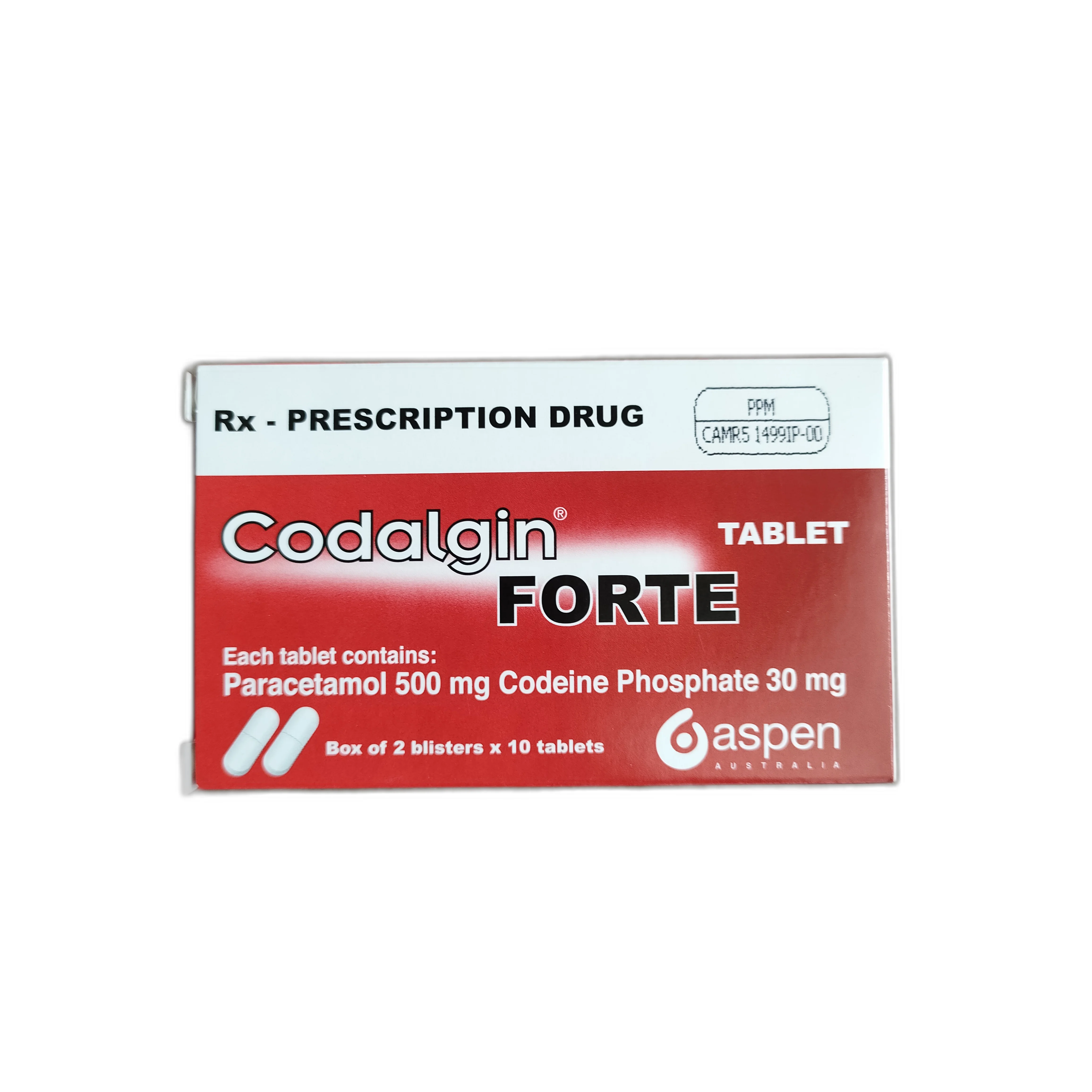 Codalgin Forte — available at pharmacies in Cambodia on PharmKulen