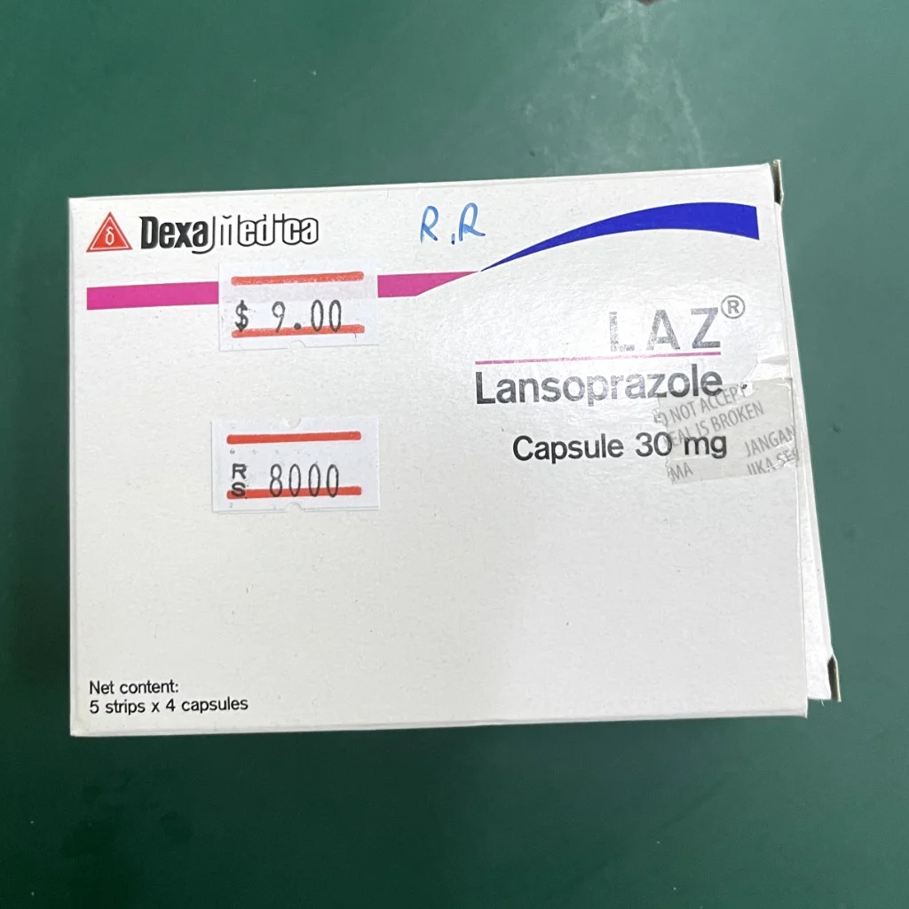 Laz Lansoprazole — available at pharmacies in Cambodia on PharmKulen