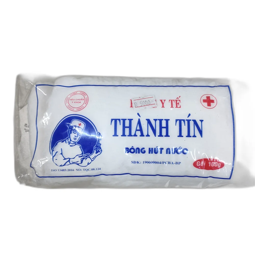 Thành Tín Medical Absorbent Cotton — available at pharmacies in Cambodia on PharmKulen