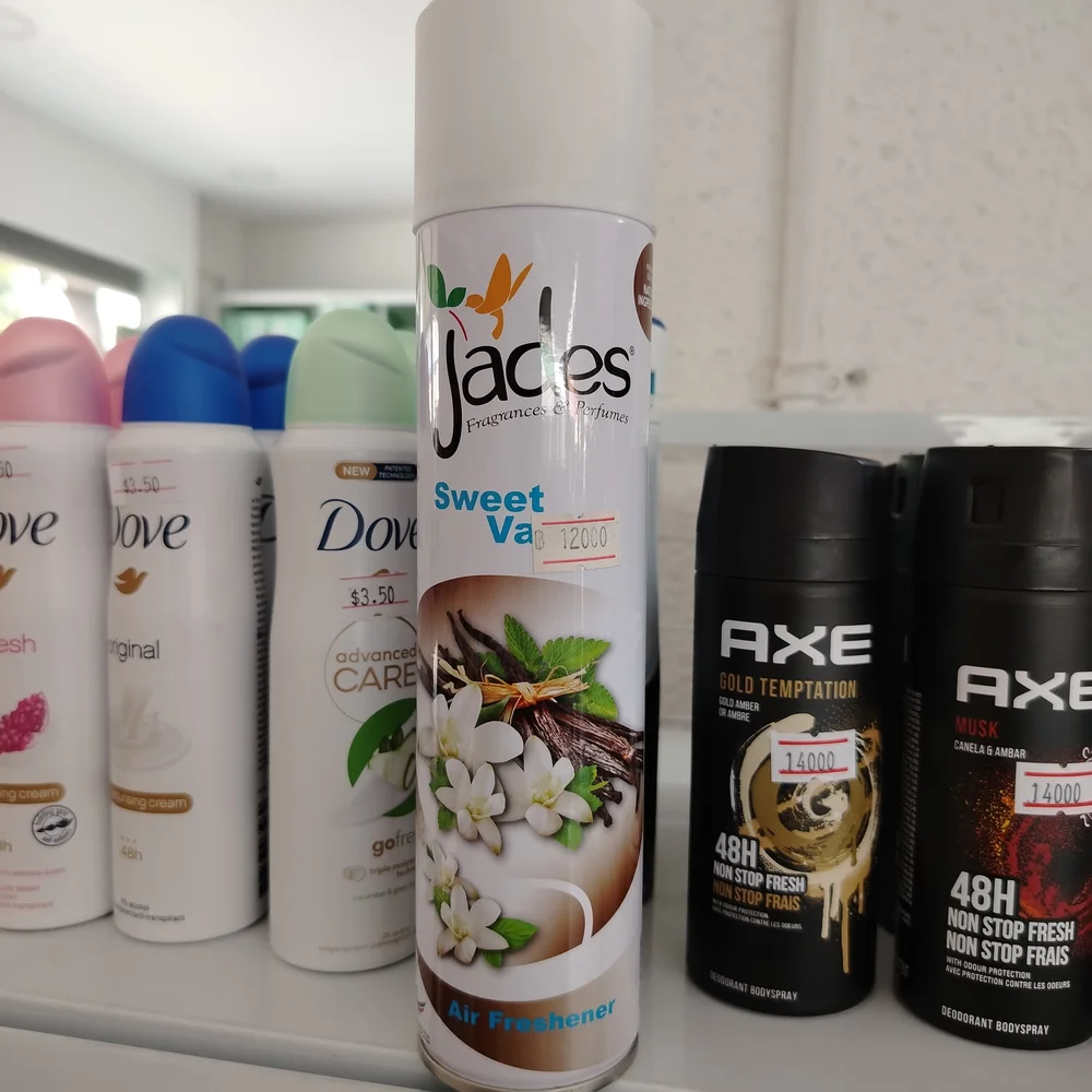 Jades Sweet Vanilla Air Freshener — available at pharmacies in Cambodia on PharmKulen