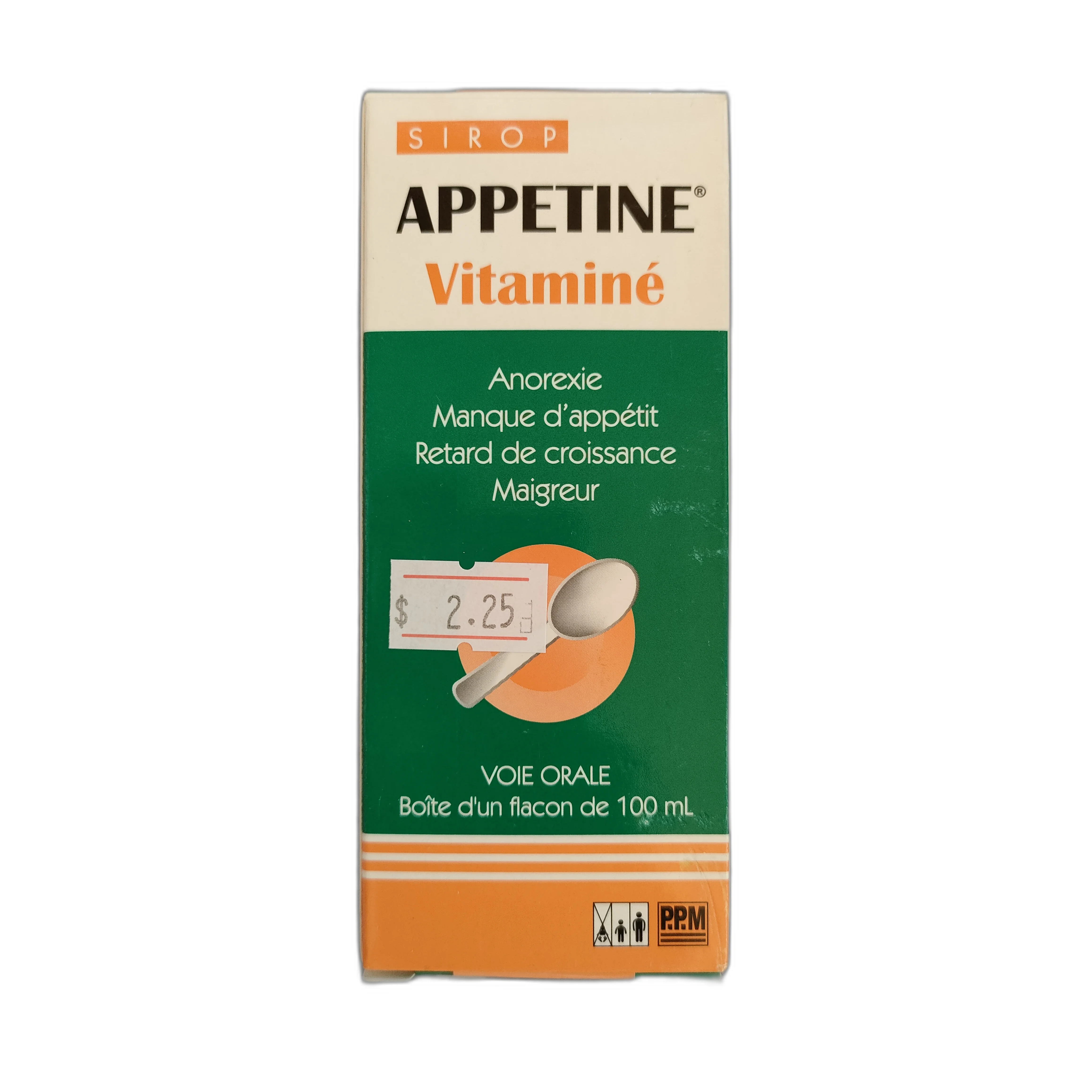 Appetine Vitamine Syrup — available at pharmacies in Cambodia on PharmKulen
