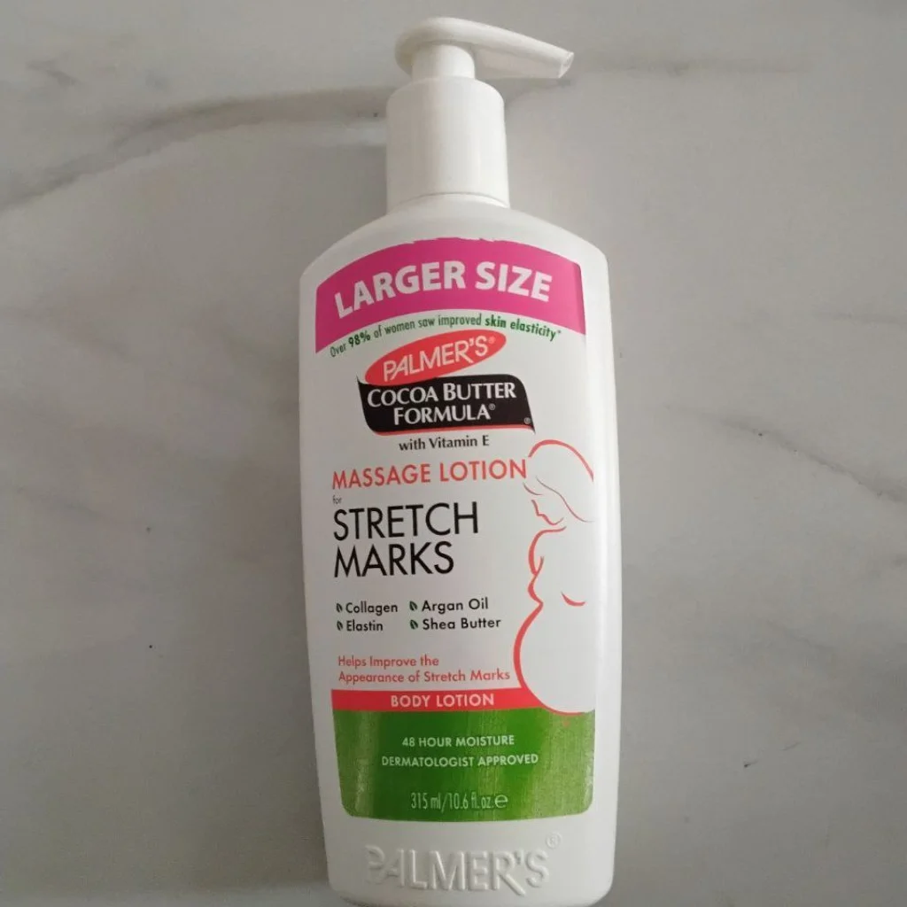 Palmer’s Cocoa Butter Formula Massage Lotion for Stretch Marks (315 ml) — available at pharmacies in Cambodia on PharmKulen