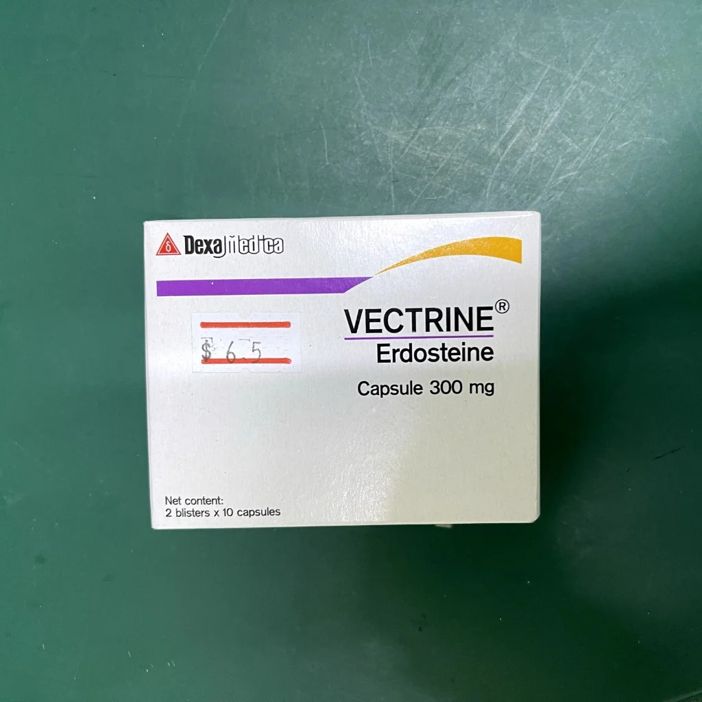 Vectrine Erdosteine — available at pharmacies in Cambodia on PharmKulen