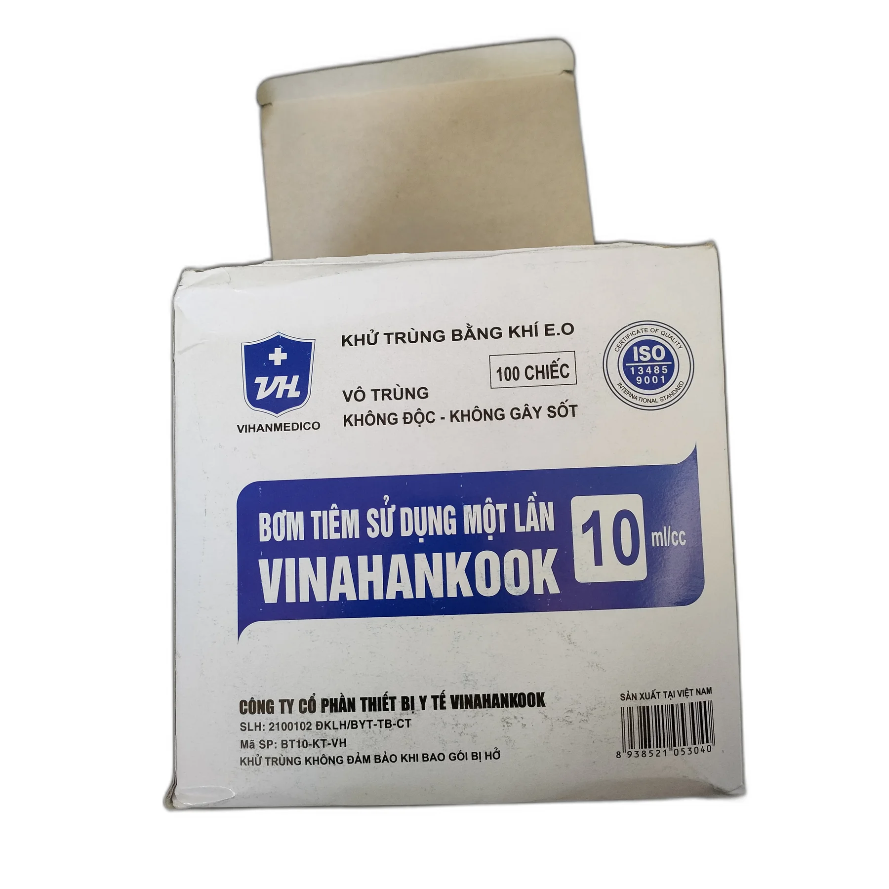 VINAHANKOOK 10 ml disposable syringe — available at pharmacies in Cambodia on PharmKulen