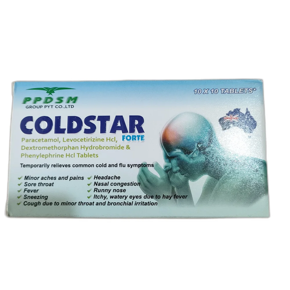Coldstar Forte — available at pharmacies in Cambodia on PharmKulen