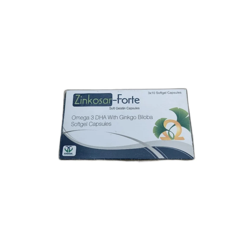 Zinkosar-Forte Omega3 DHA Ginkgo Biloba — available at pharmacies in Cambodia on PharmKulen