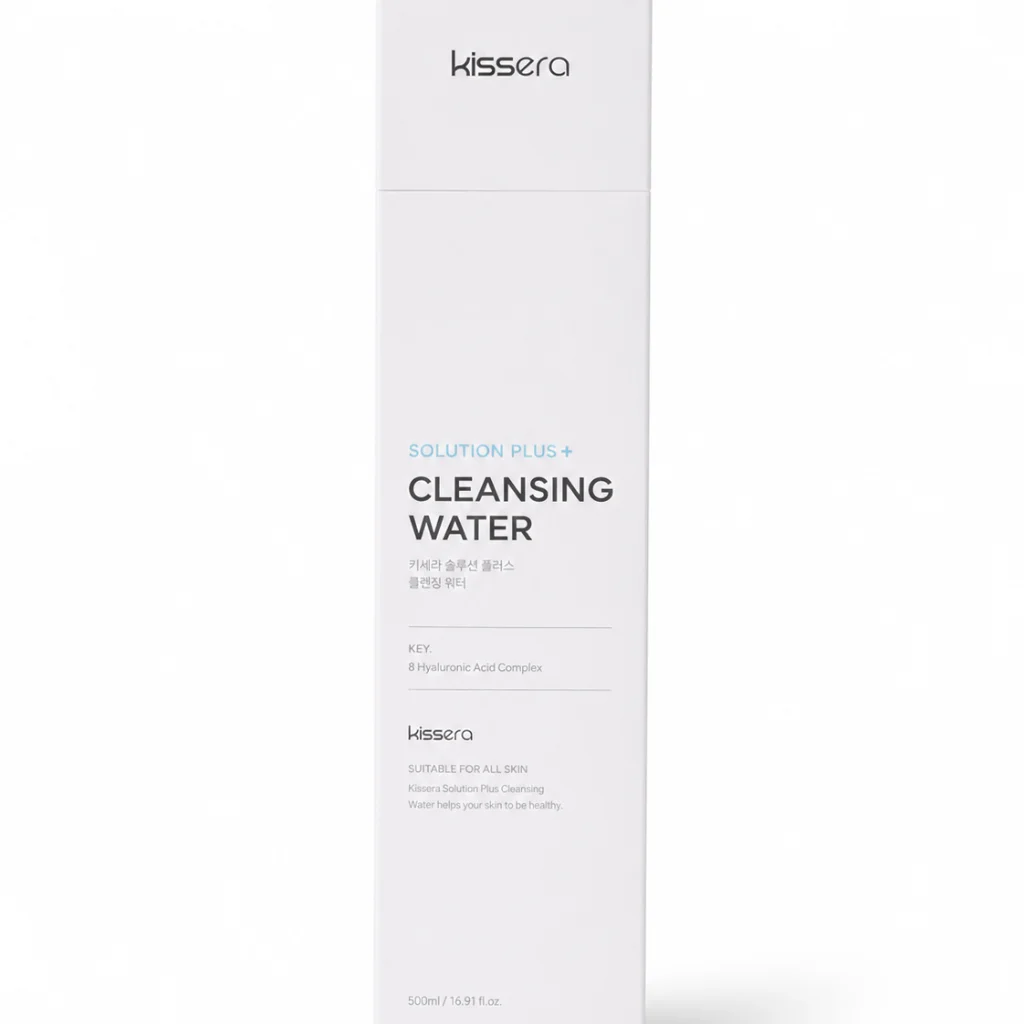 Kissera Solution Plus+ Cleansing Water — available at pharmacies in Cambodia on PharmKulen