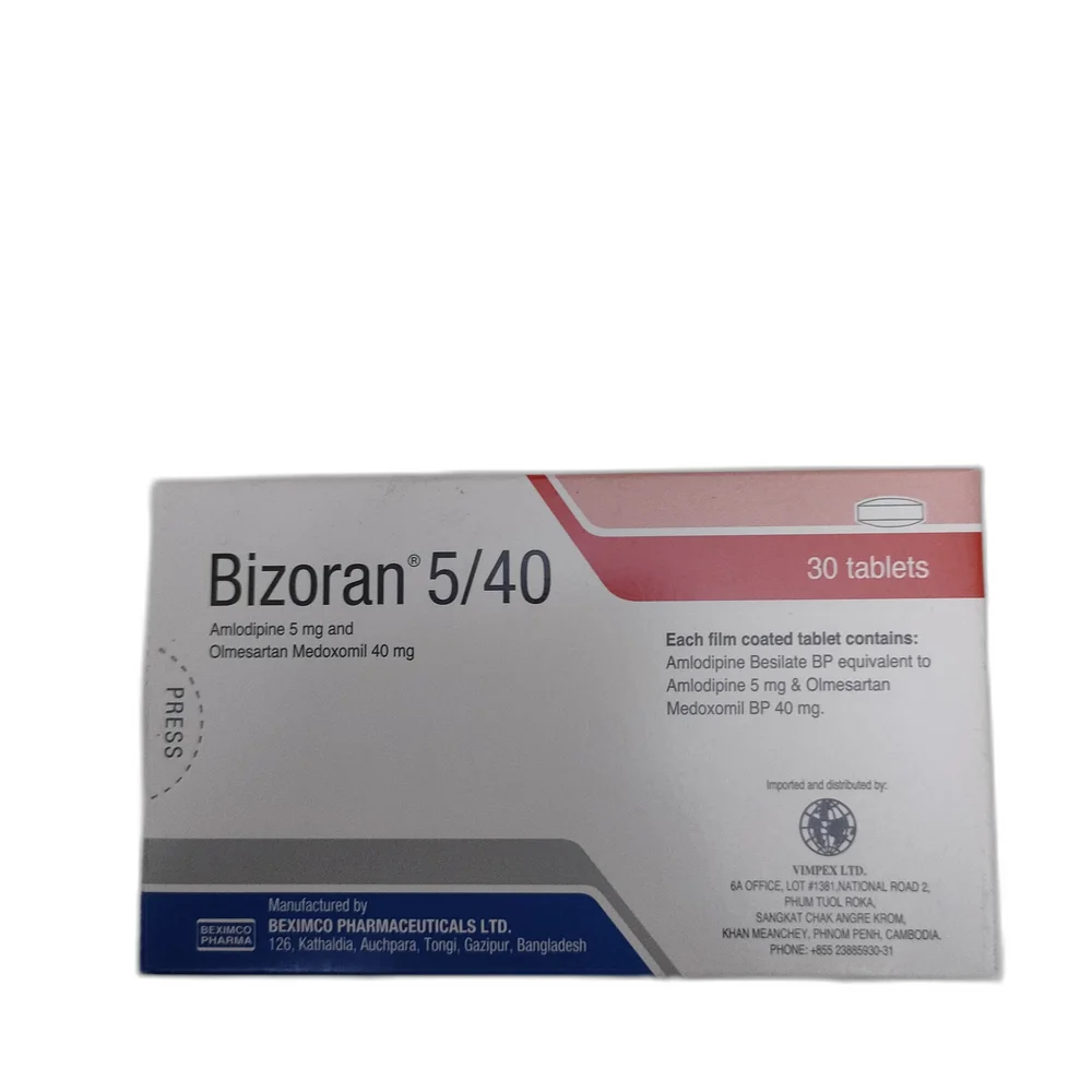 Bizoran 5/40 — available at pharmacies in Cambodia on PharmKulen