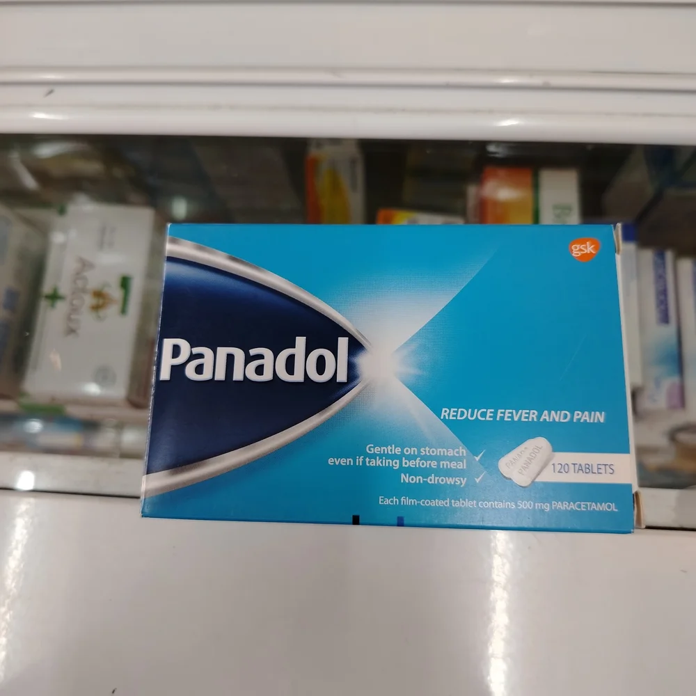 Panadol — available at pharmacies in Cambodia on PharmKulen