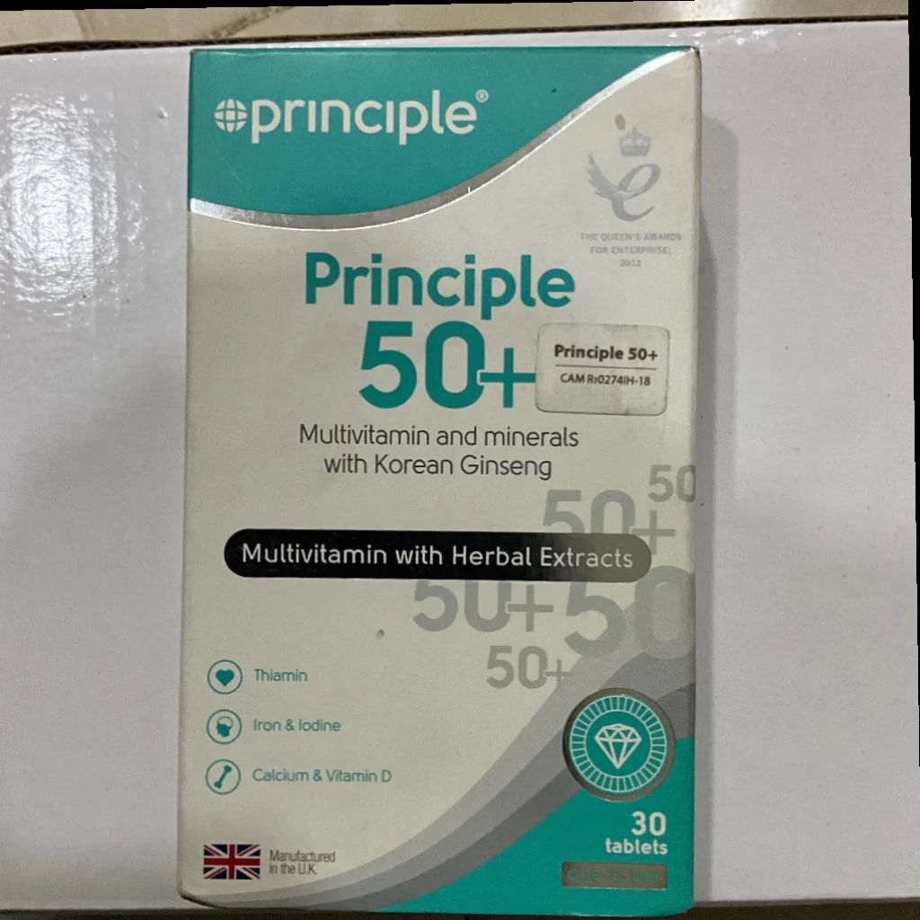 Principle 50+ — available at pharmacies in Cambodia on PharmKulen