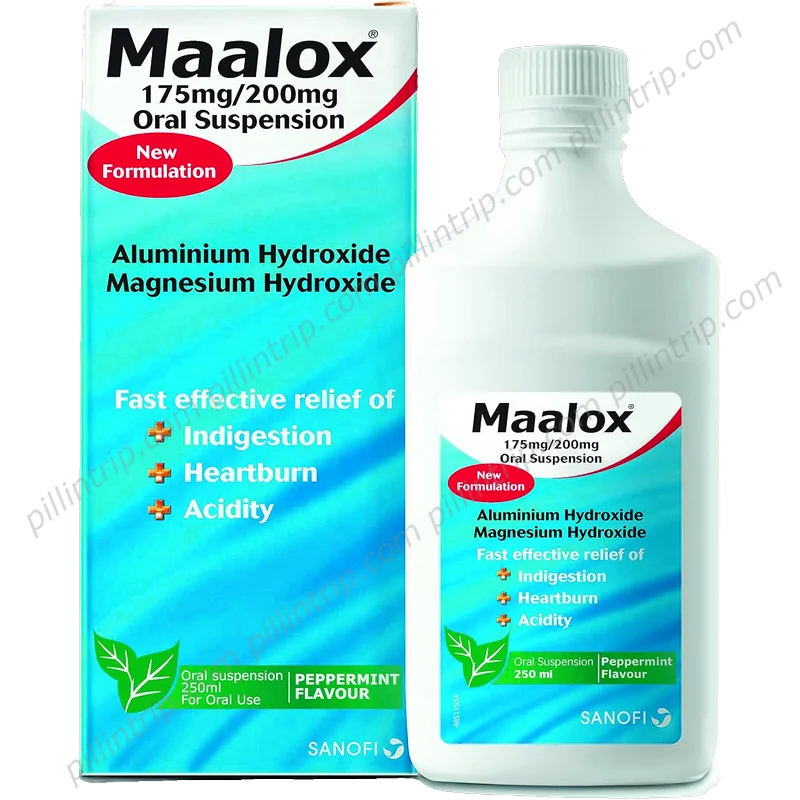 Maalox — available at pharmacies in Cambodia on PharmKulen