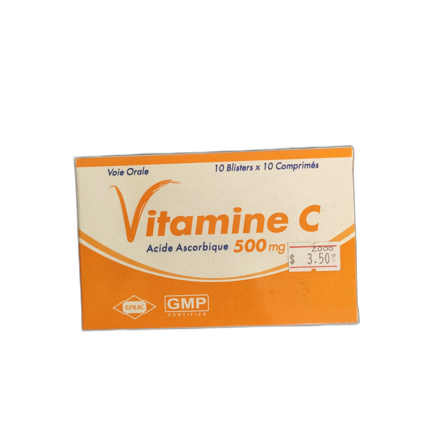 Vitamine C Acide Ascorbique 500 mg — available at pharmacies in Cambodia on PharmKulen