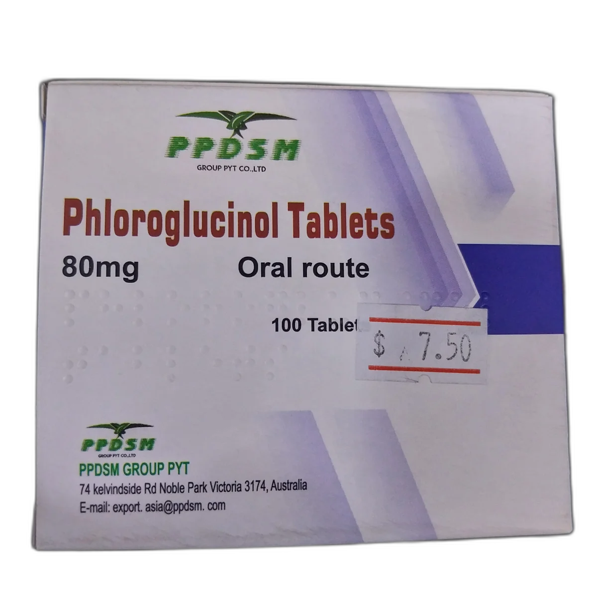 Phloroglucinol Tablets — available at pharmacies in Cambodia on PharmKulen