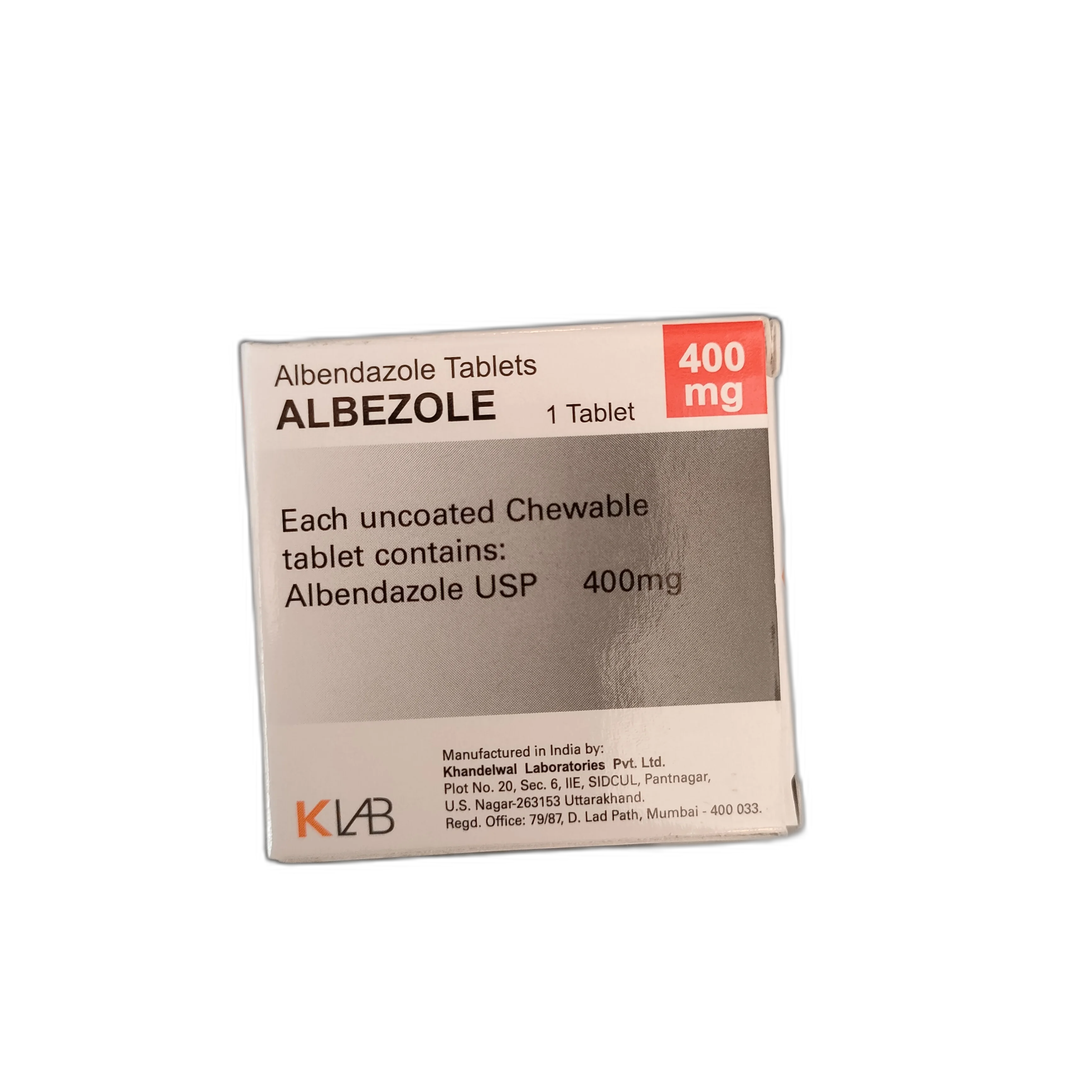 Albezole 400mg — available at pharmacies in Cambodia on PharmKulen