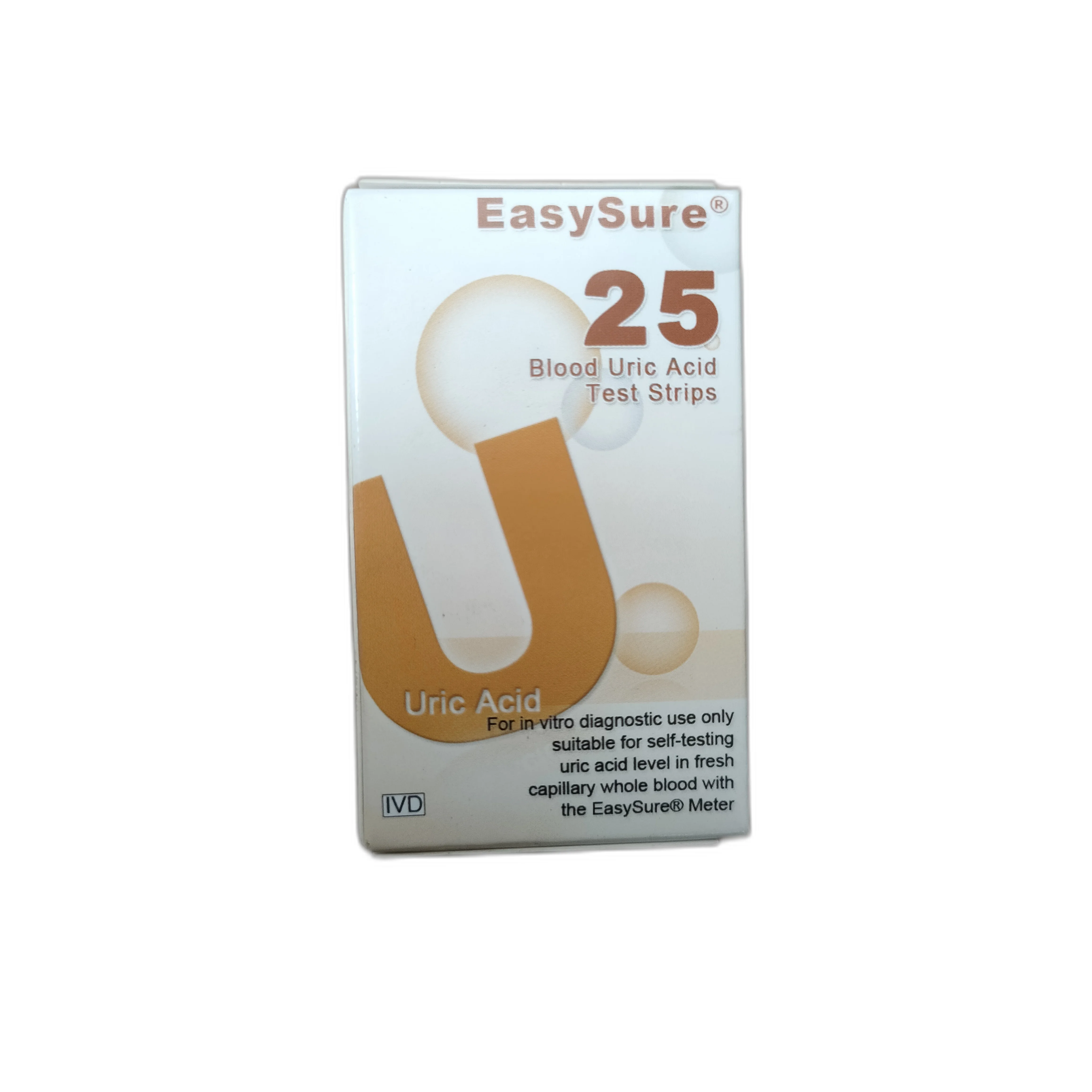 EasySure U Uric Acid Test Strips — available at pharmacies in Cambodia on PharmKulen