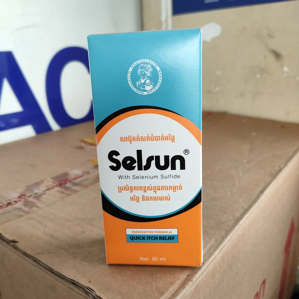 Selsun — available at pharmacies in Cambodia on PharmKulen