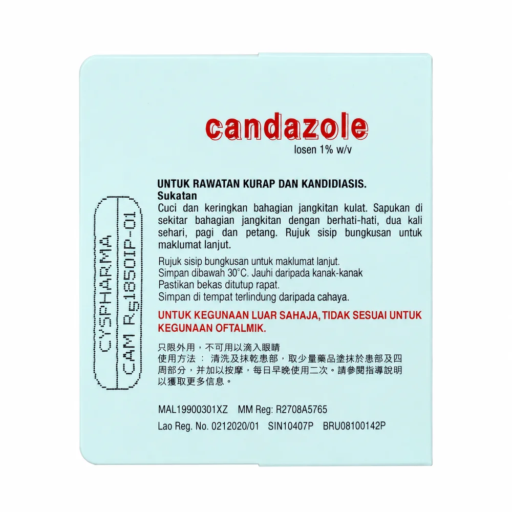 Candazole Lotion — available at pharmacies in Cambodia on PharmKulen