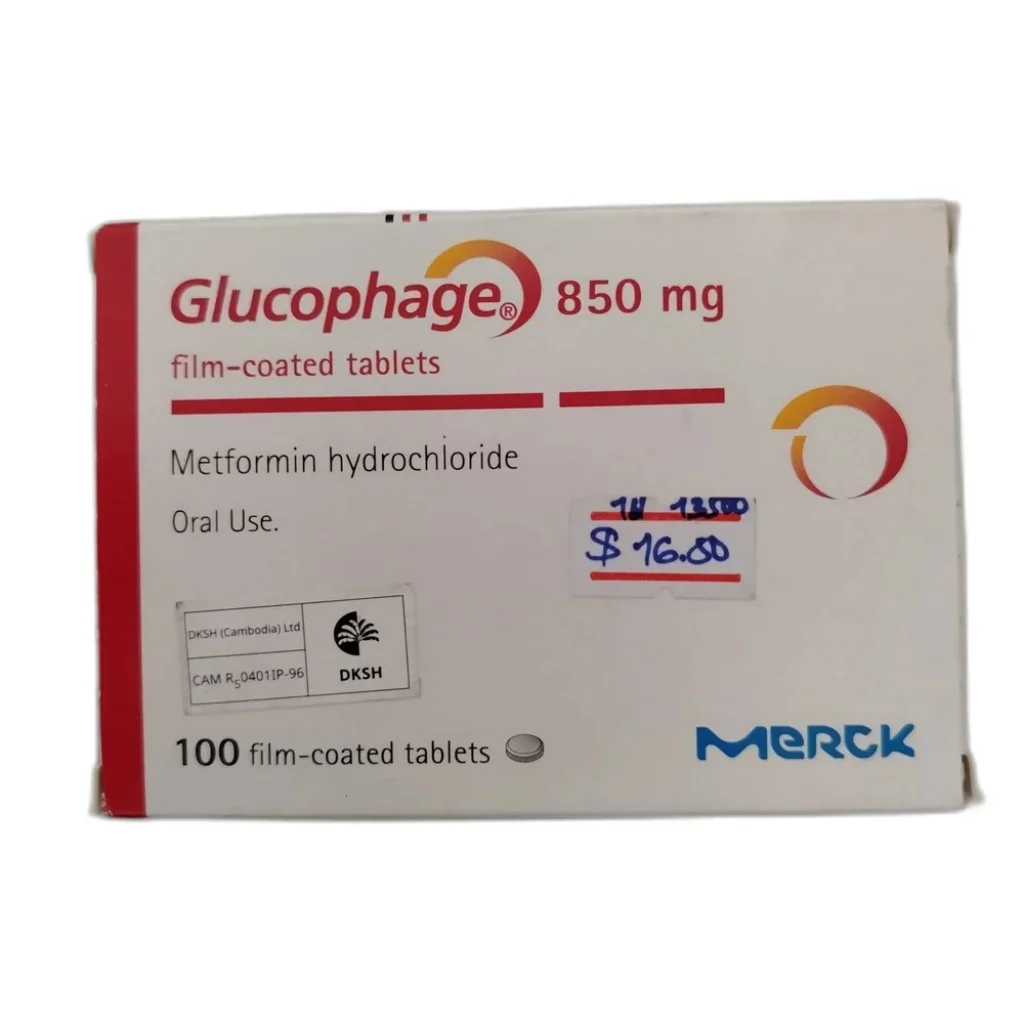 Glucophage — available at pharmacies in Cambodia on PharmKulen