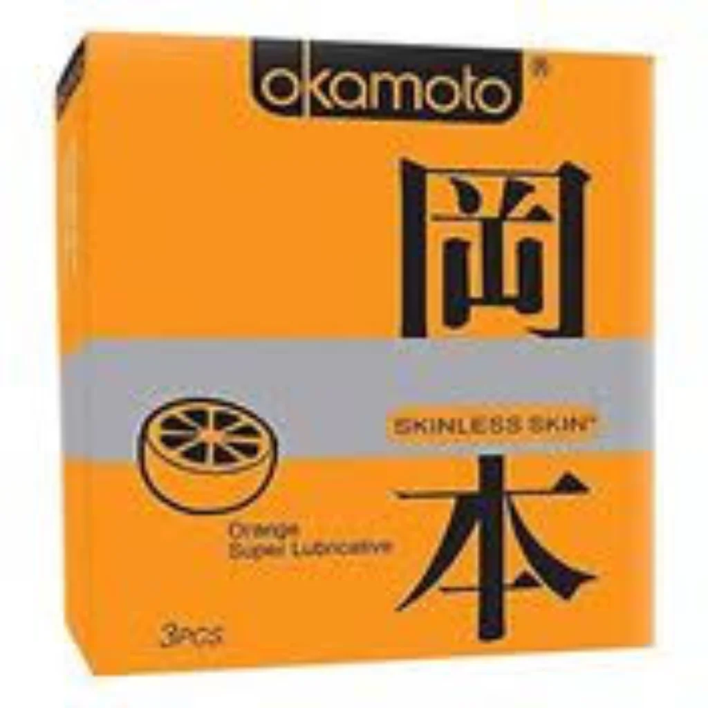 Okamoto Orange Super Lubricative — available at pharmacies in Cambodia on PharmKulen