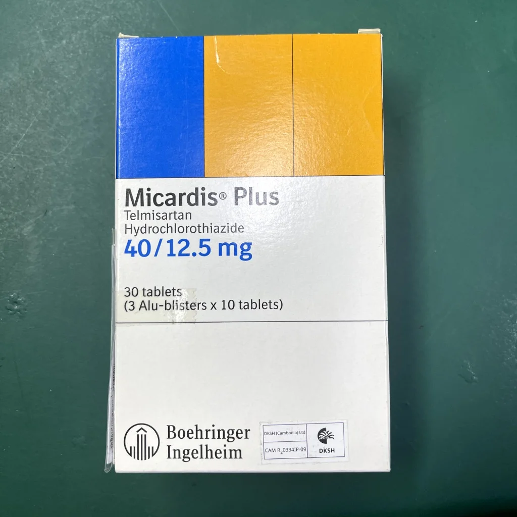 Micardis Plus — available at pharmacies in Cambodia on PharmKulen