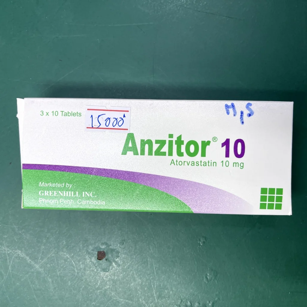 Anzitor 10 — available at pharmacies in Cambodia on PharmKulen