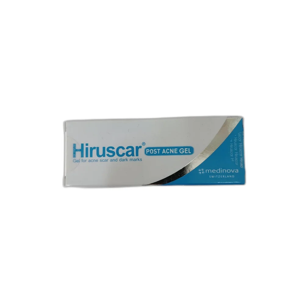 Hiruscar Post Acne Gel — available at pharmacies in Cambodia on PharmKulen