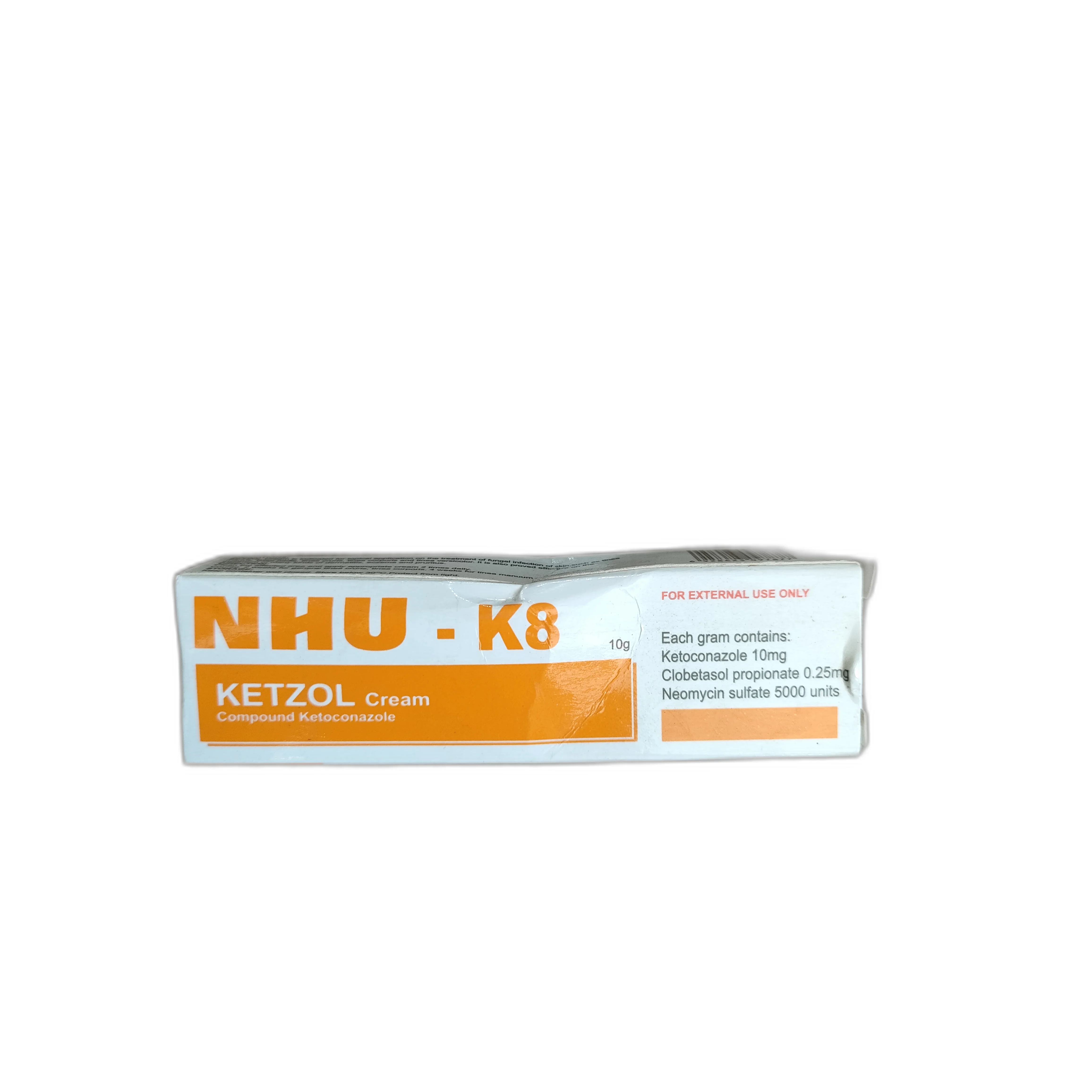 NHU-K8 Ketzol Cream — available at pharmacies in Cambodia on PharmKulen
