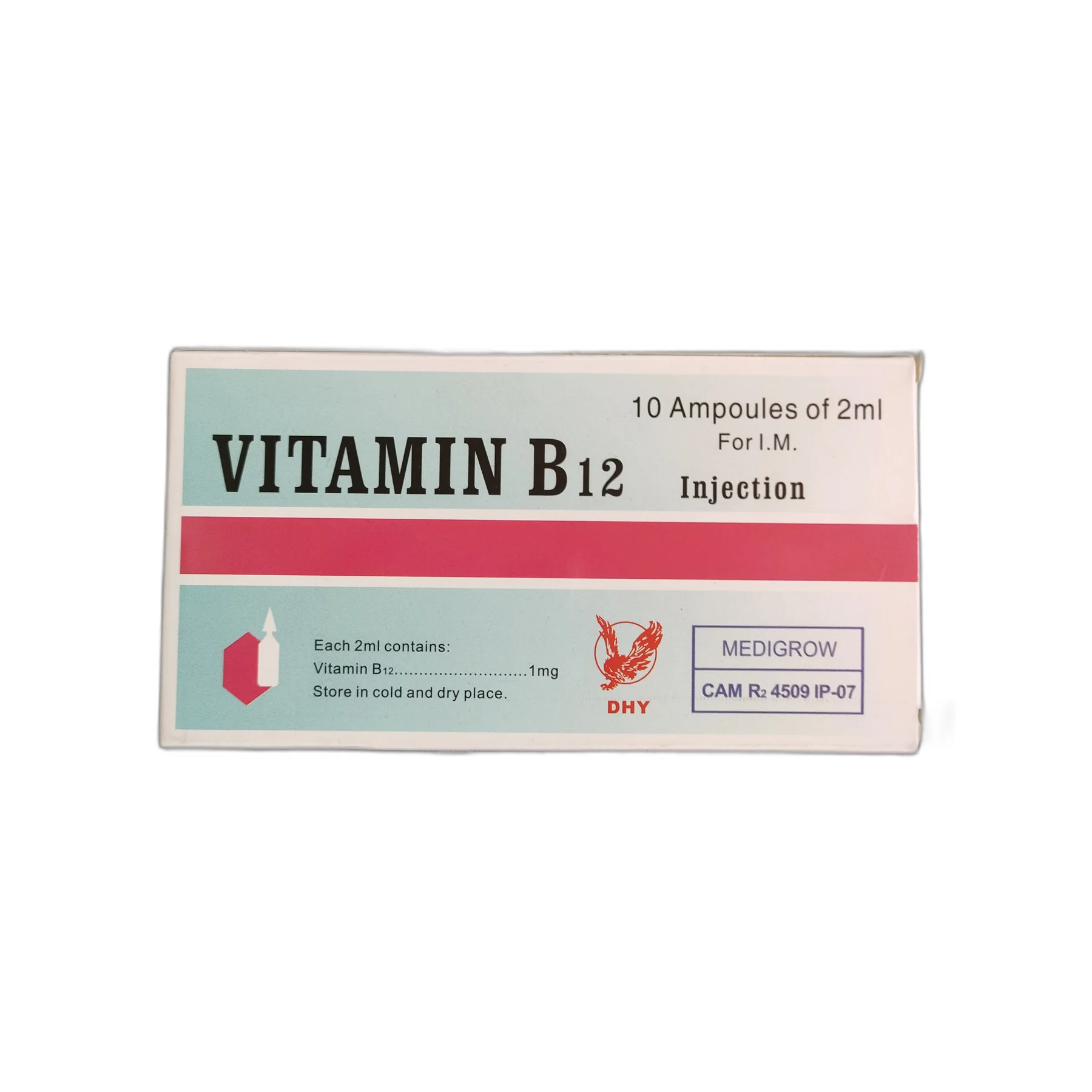 Vitamin B12 Injection — available at pharmacies in Cambodia on PharmKulen
