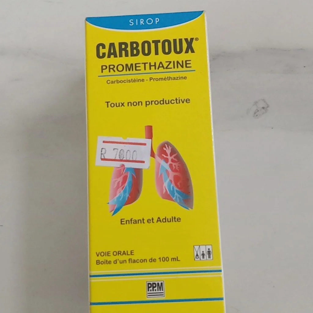 CARBOTOUX PROMETHAZINE — available at pharmacies in Cambodia on PharmKulen