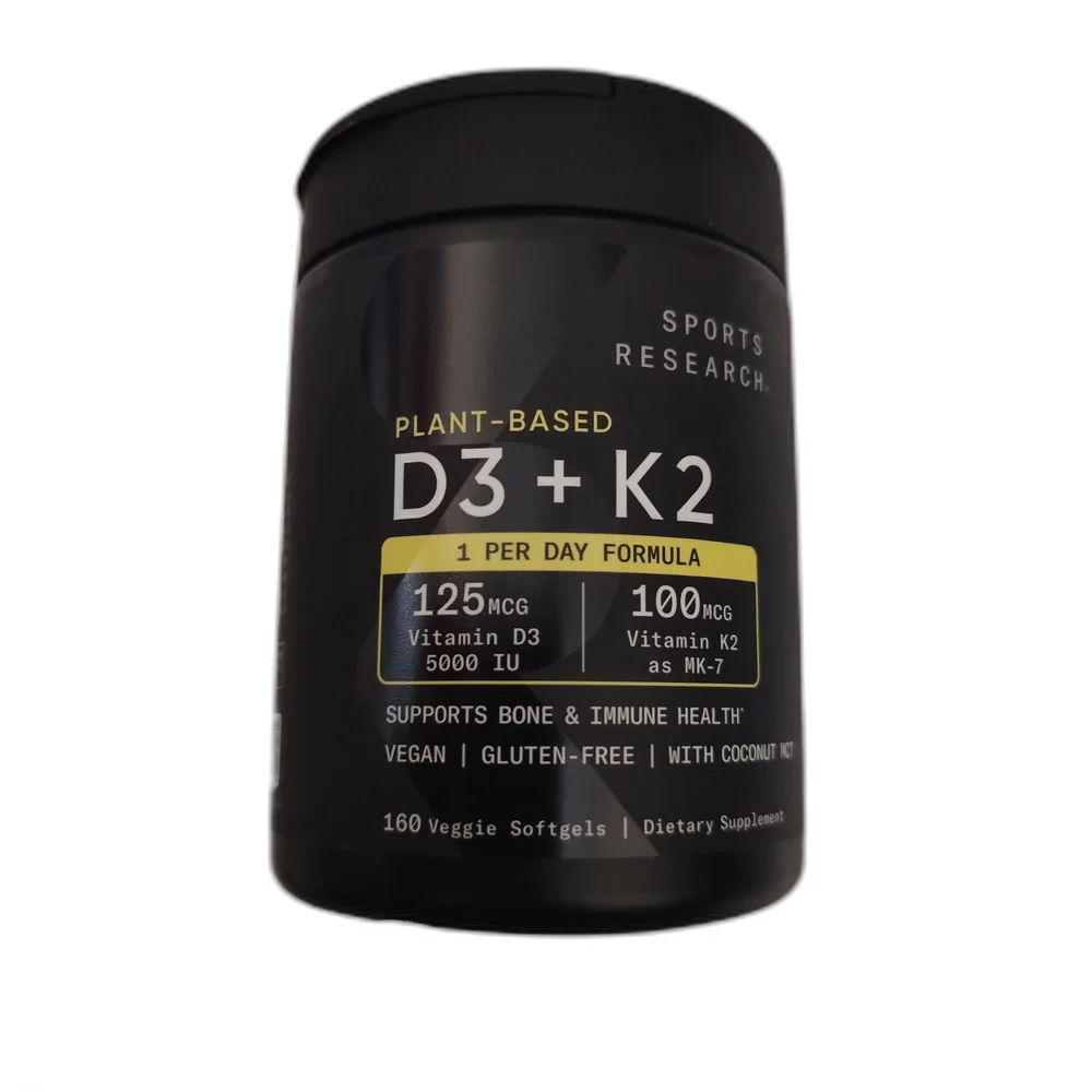 Sports Research Plant-Based D3 + K2 — available at pharmacies in Cambodia on PharmKulen