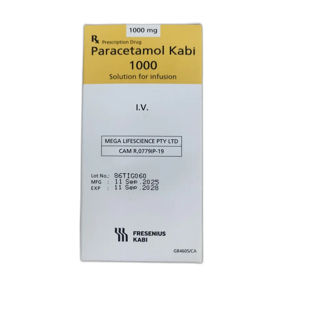 Paracetamol Kabi 1000 — available at pharmacies in Cambodia on PharmKulen