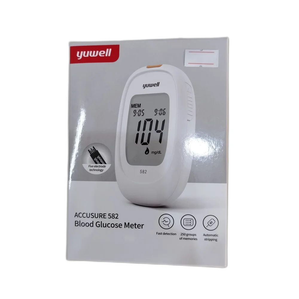 Yuwell Accusure 582 Blood Glucose Meter — available at pharmacies in Cambodia on PharmKulen