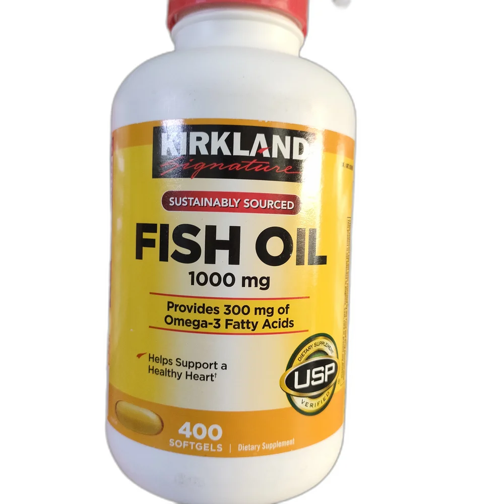 Kirkland Signature Fish Oil — available at pharmacies in Cambodia on PharmKulen